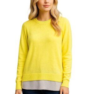 Joan Rivers Long-Sleeve Sweater with Seersucker Detail Size Small